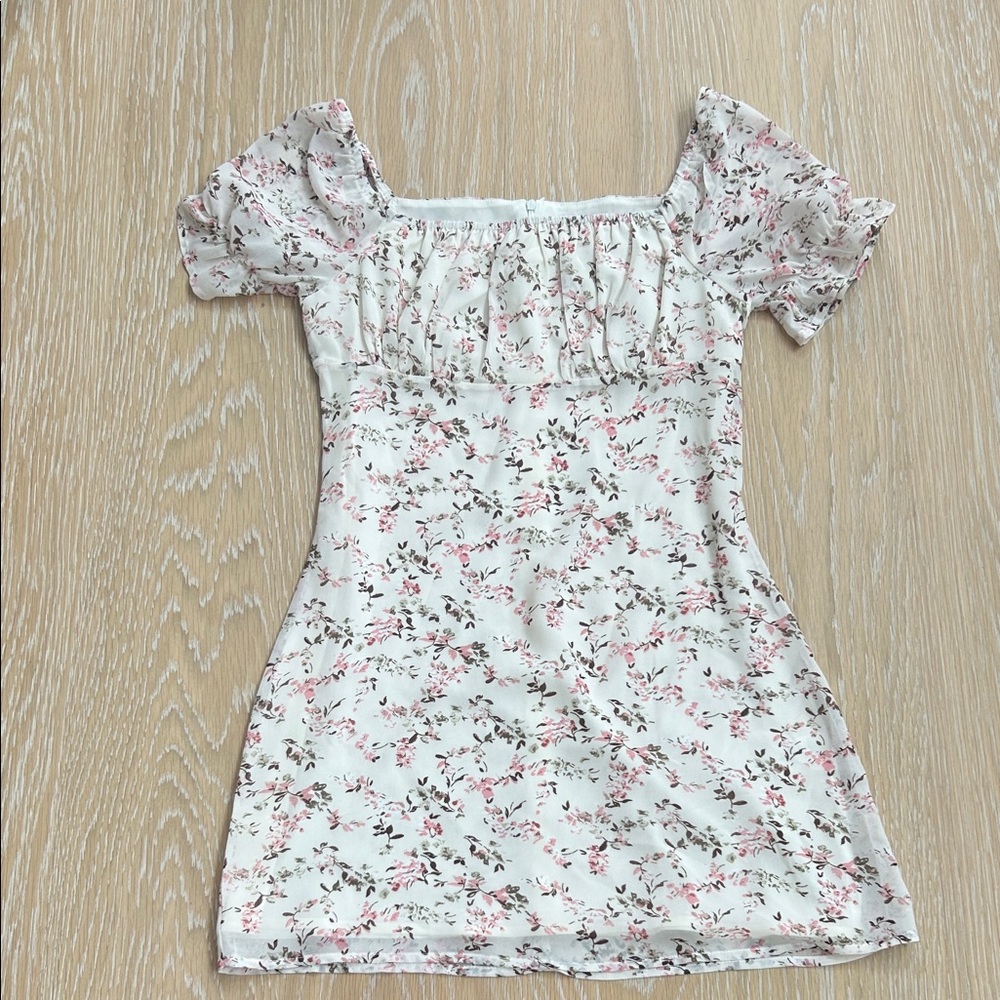 Pink Lily Floral Mini Dress